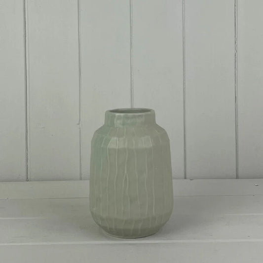 Glazed Pistachio Vase (14cm)