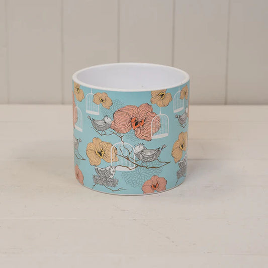 Floral Bird Cage Pot
