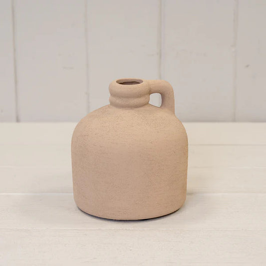 Tan Textured Small Vase