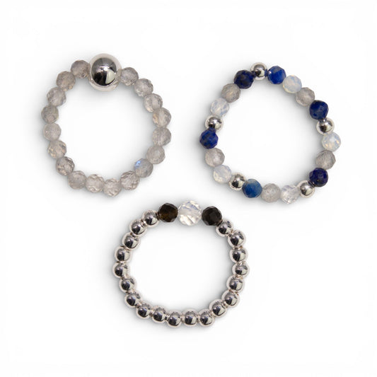 Gemstone Ring Set - Northern Lights