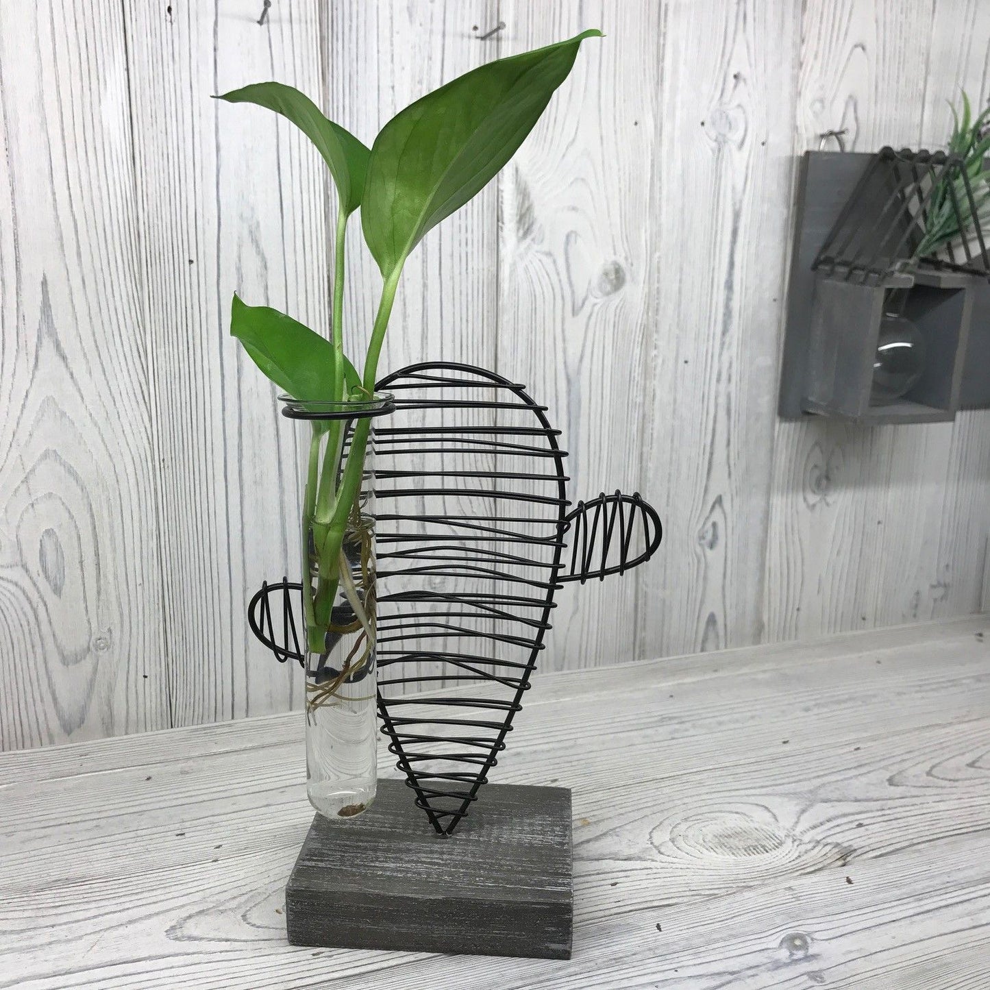 Metal Cactus & Pot