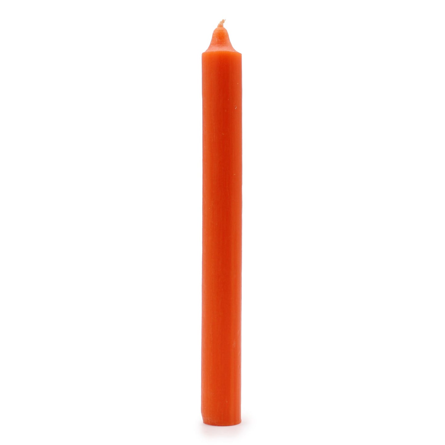 Solid Colour Dinner Candles - Rustic Orange - Pack of 7