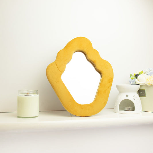 Soft Squiggly Mirror Flame Marigold (23x27.5x2.3cm)