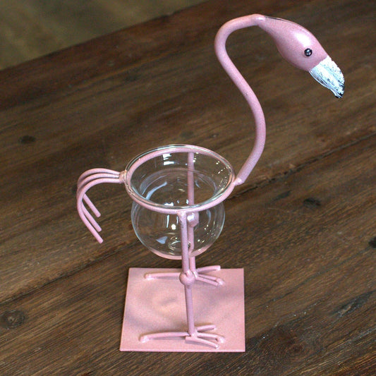 Pink Metal Flamingo 3