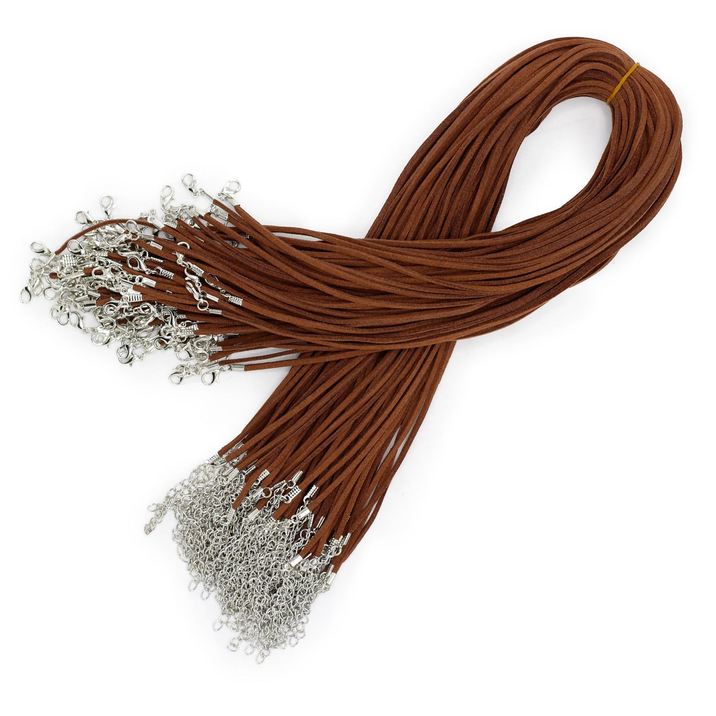 Faux Leather Pendant Cord - 2.5mm x 55cm - Dark Brown A011