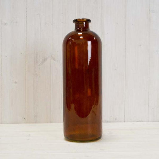 Burnt Amber Tall Bottle H33.5cm TD5.1cm B10.5cm