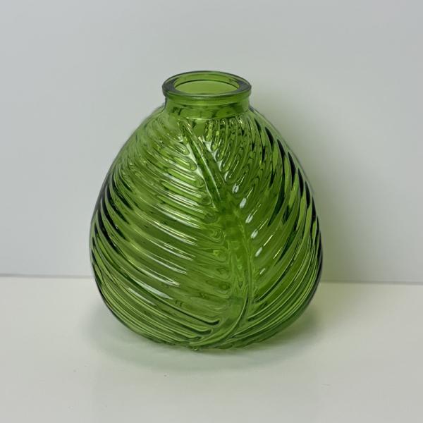 Emerald Green Leaf Bottle