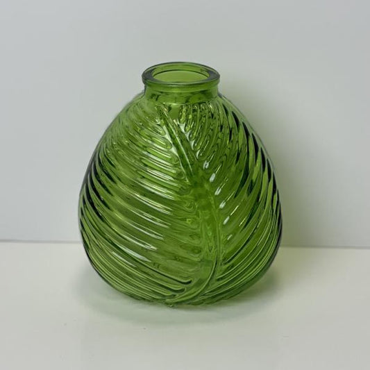 Emerald Green Leaf Bottle