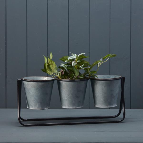 Windowsill Trio Pots H10.8cm