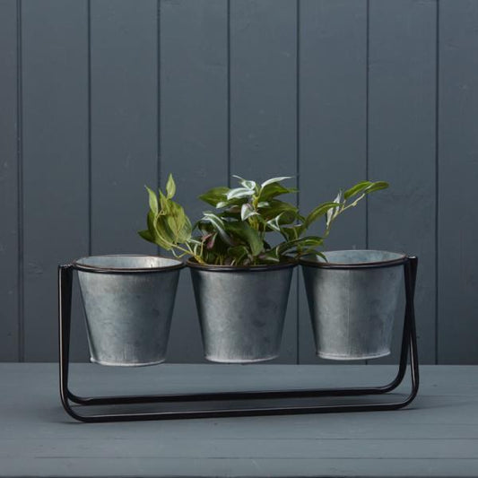 Windowsill Trio Pots H10.8cm