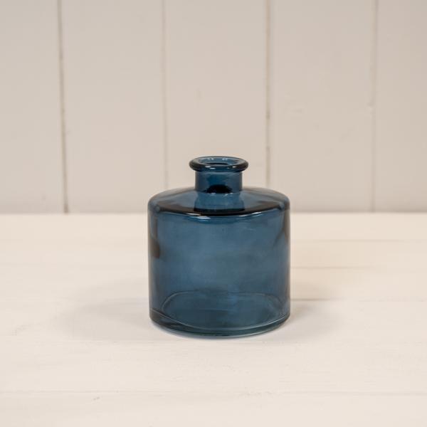 Blue Squat Glass Bottle