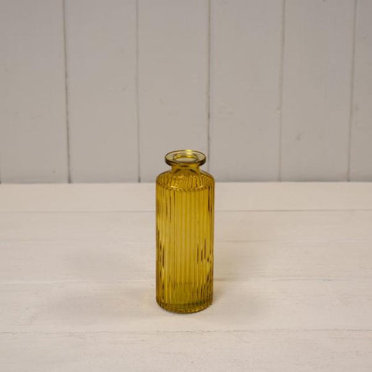 Yellow Glass Bottle D5.2 x H13.2cm