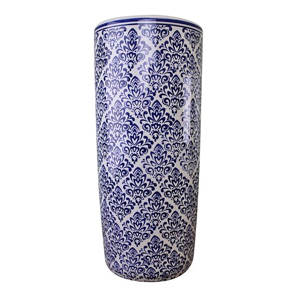 Umbrella Stand Vintage Blue & White Pattern Design