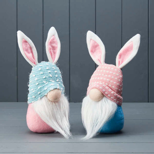 Mixed Pink And Blue Rabbit Gonks H29 W12 D10