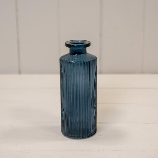 Tall Blue Glass Bottle