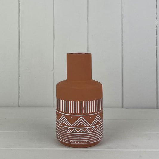 Small Terracotta Style Vase (20cm)