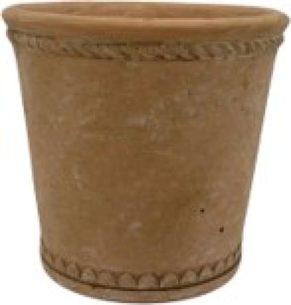 Terracotta Tapered Cement Pot D12.3cm x H12cm
