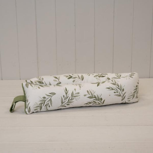 Olive Draught Excluder In Natural