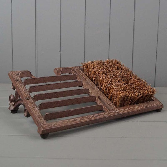 Cast Iron Boot Scraper 'N' Brush 34.5X23X10.5