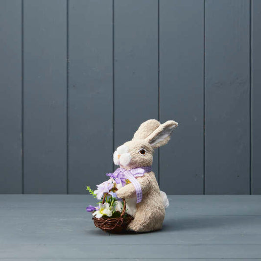 Rabbit with Purple Ribbon H17 W14 D8