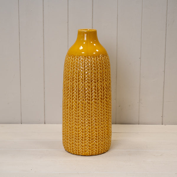 Yellow Ceramic Vase