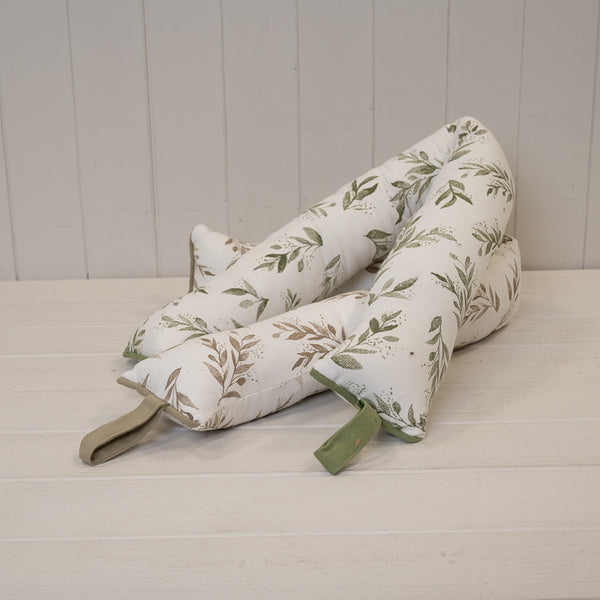 Olive Draught Excluder In Natural