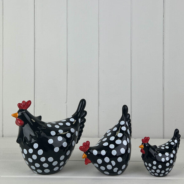 Black Speckled Chicken Td15.6X9.2cm H13.3cm