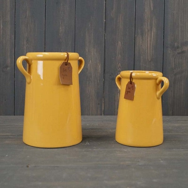 Burnt Yellow "For You" Vase TD10cm x H18cm