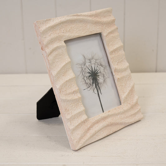 Sandy Beach Textured Photo Frame. 4X6"
