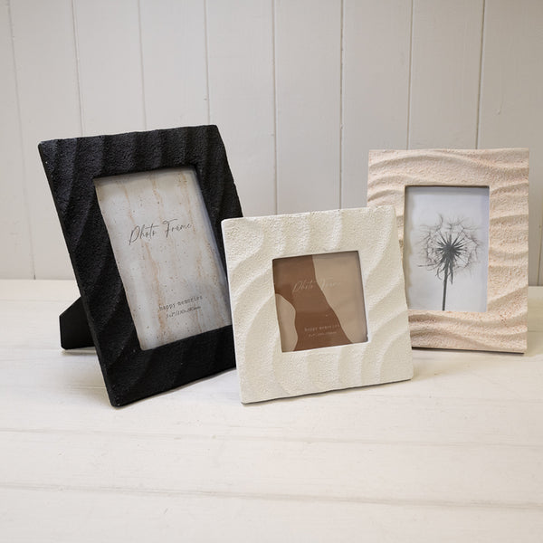 Sandy Beach Textured Photo Frame. 4X6"