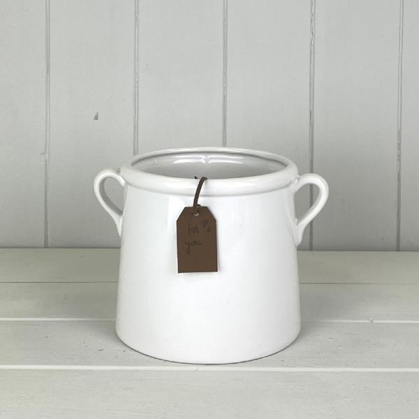 White "For You" Vase TD13cm x H15cm