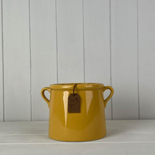 Burnt Yellow "For You" Vase TD13cm x H15cm