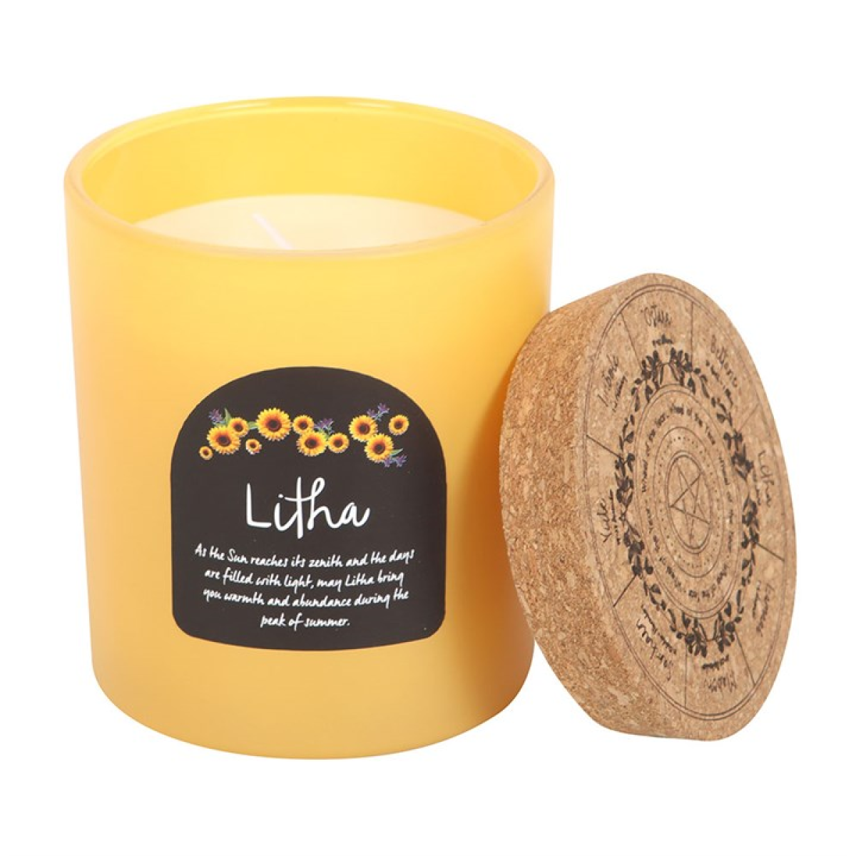 Litha Wildflower Wheel of the Year Candle