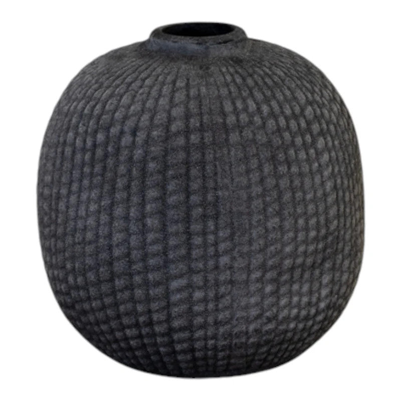 Grey Small Textured Vase