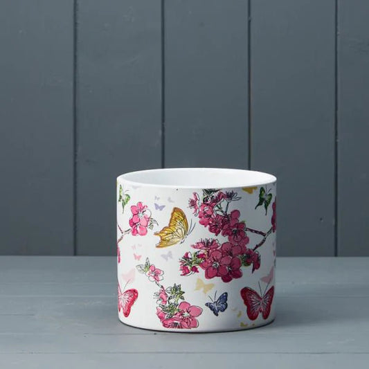 Floral Butterfly Pot 13.8cm H12.5cm L13.8cm W13.8cm Weight-138G