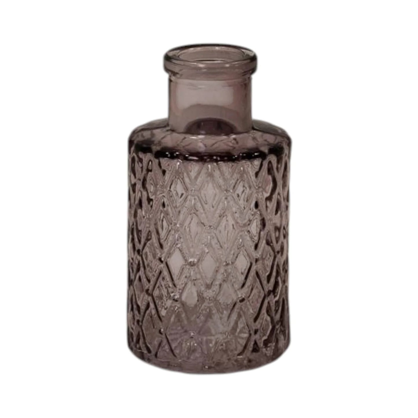 Amethyst Mini Geometric Glass Bottle