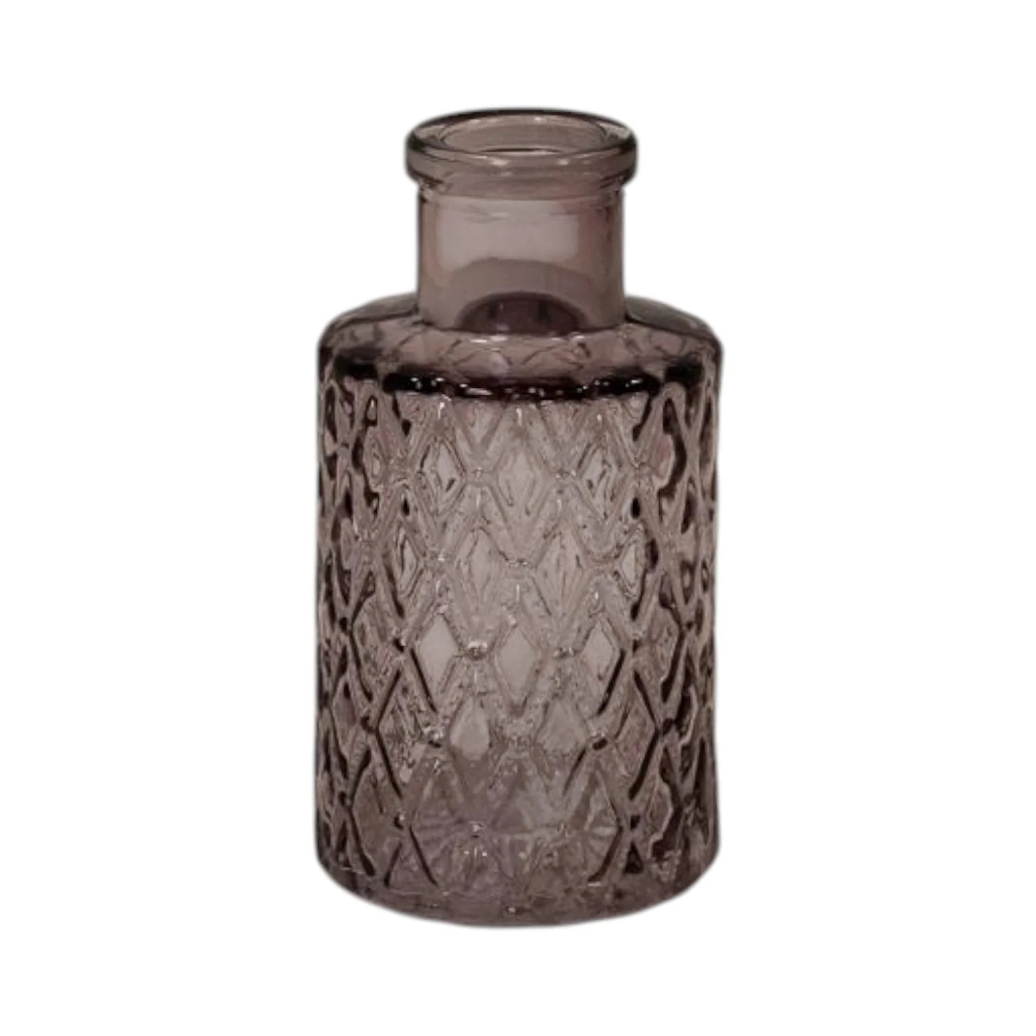 Amethyst Mini Geometric Glass Bottle