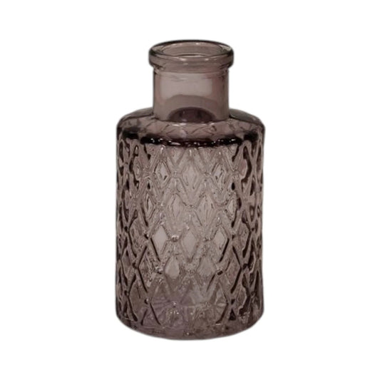 Amethyst Mini Geometric Glass Bottle