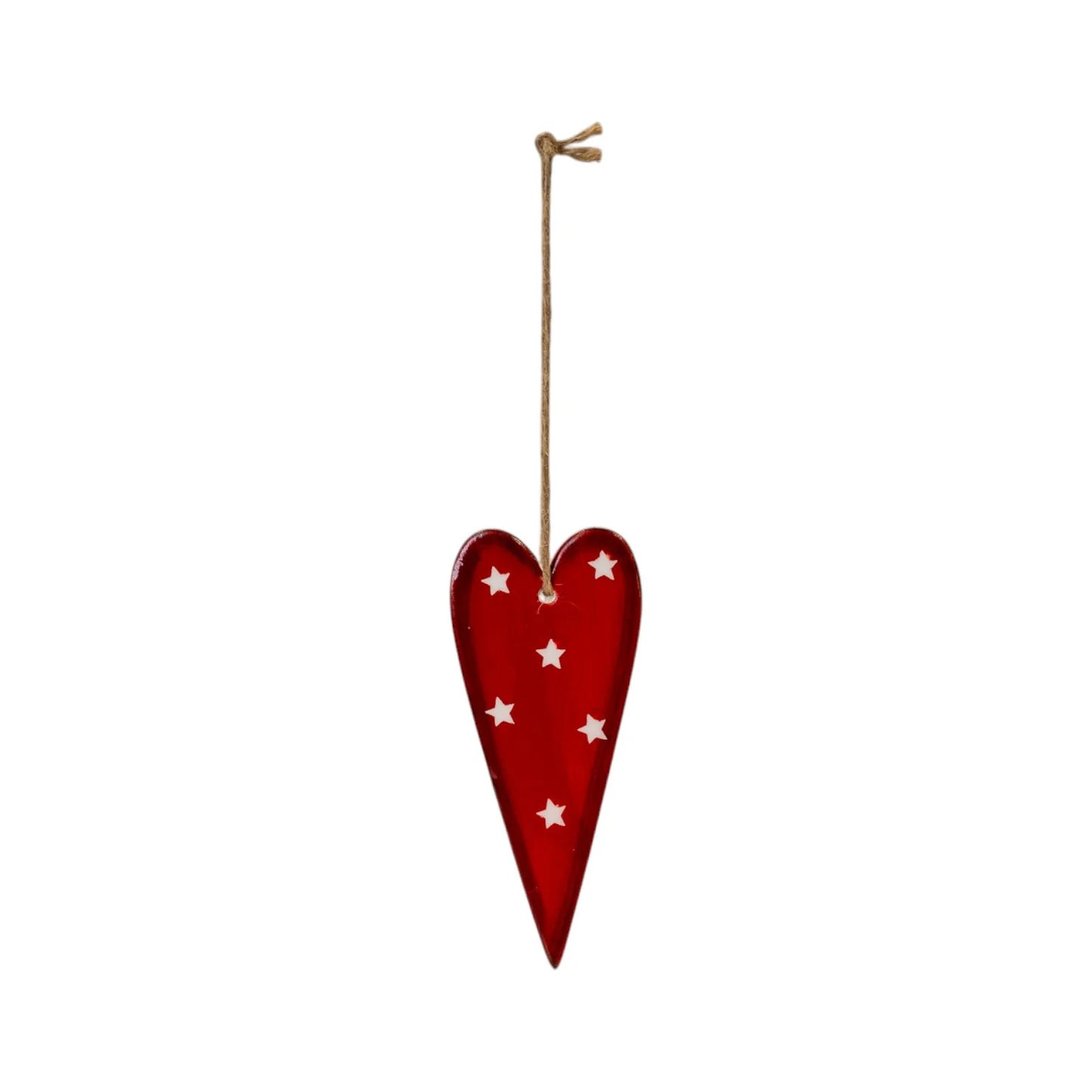 Hanging Heart Red 13cm