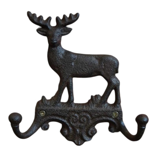 Cast Iron Stag Coat Hooks