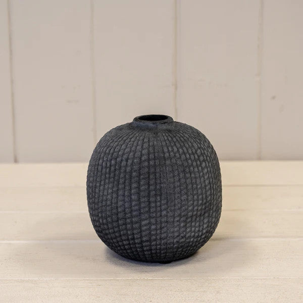 Grey Small Textured Vase
