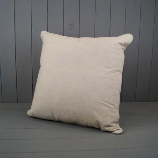 Washable Cotton Plain Cushion with Filling 45x45cm