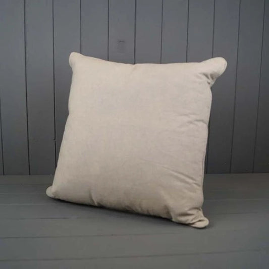 Washable Cotton Plain Cushion with Filling 45x45cm