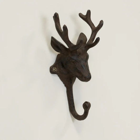 Cast Iron Stag Hanger 8X7X17.5cm