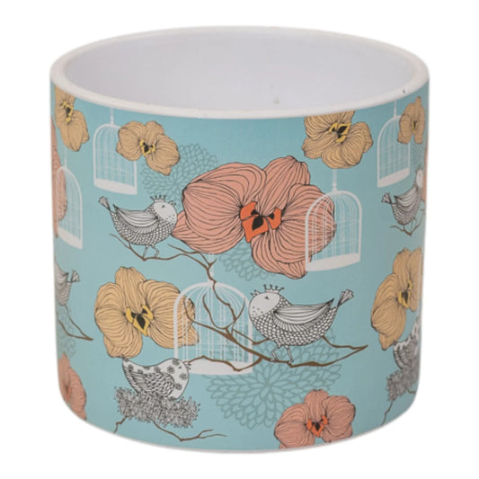 Floral Bird Cage Pot