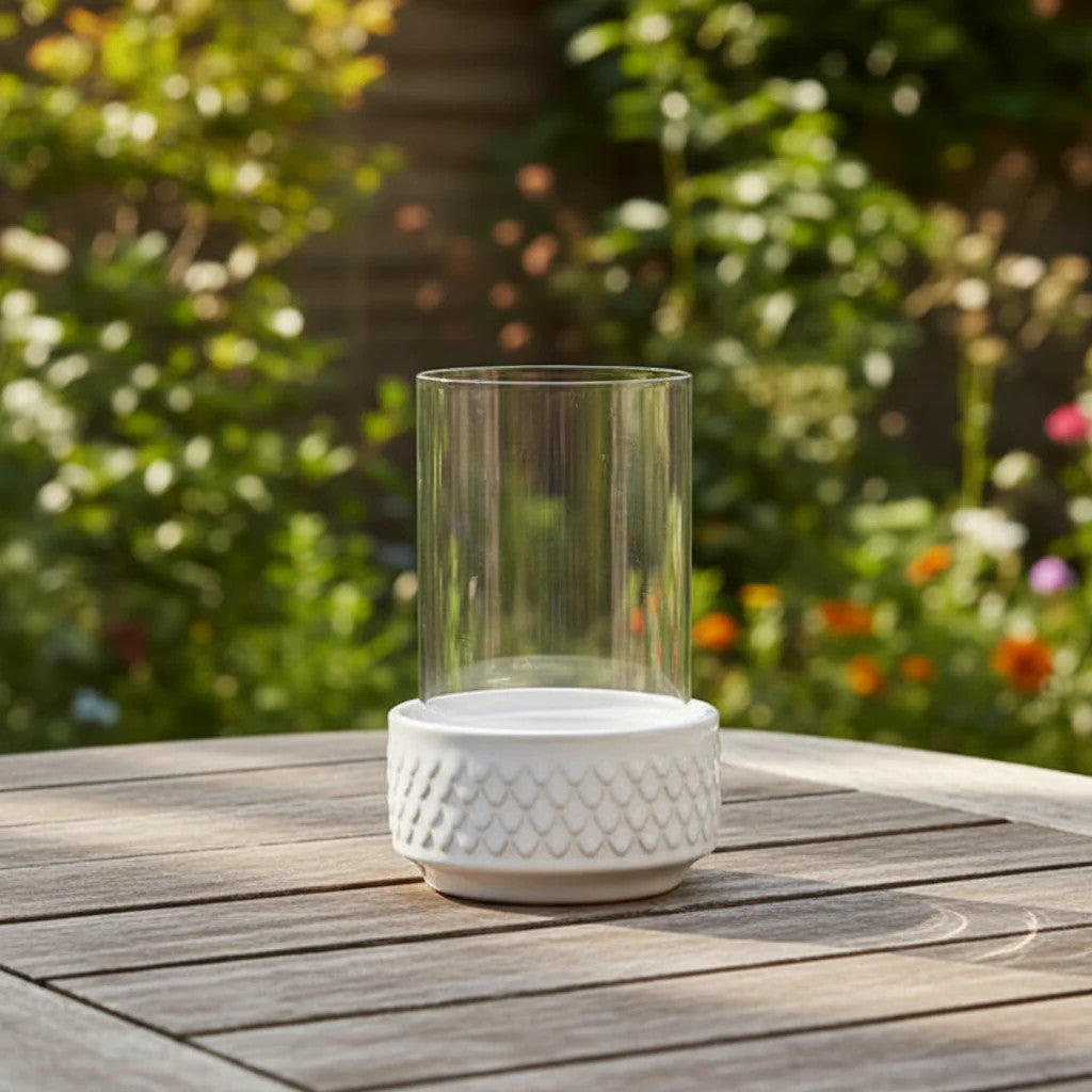 White Ceramic Lantern