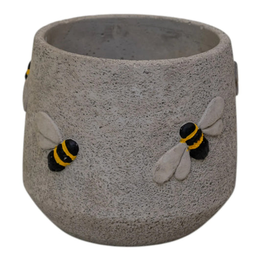 Cement Bee Planter L14Xw14Xh12cm