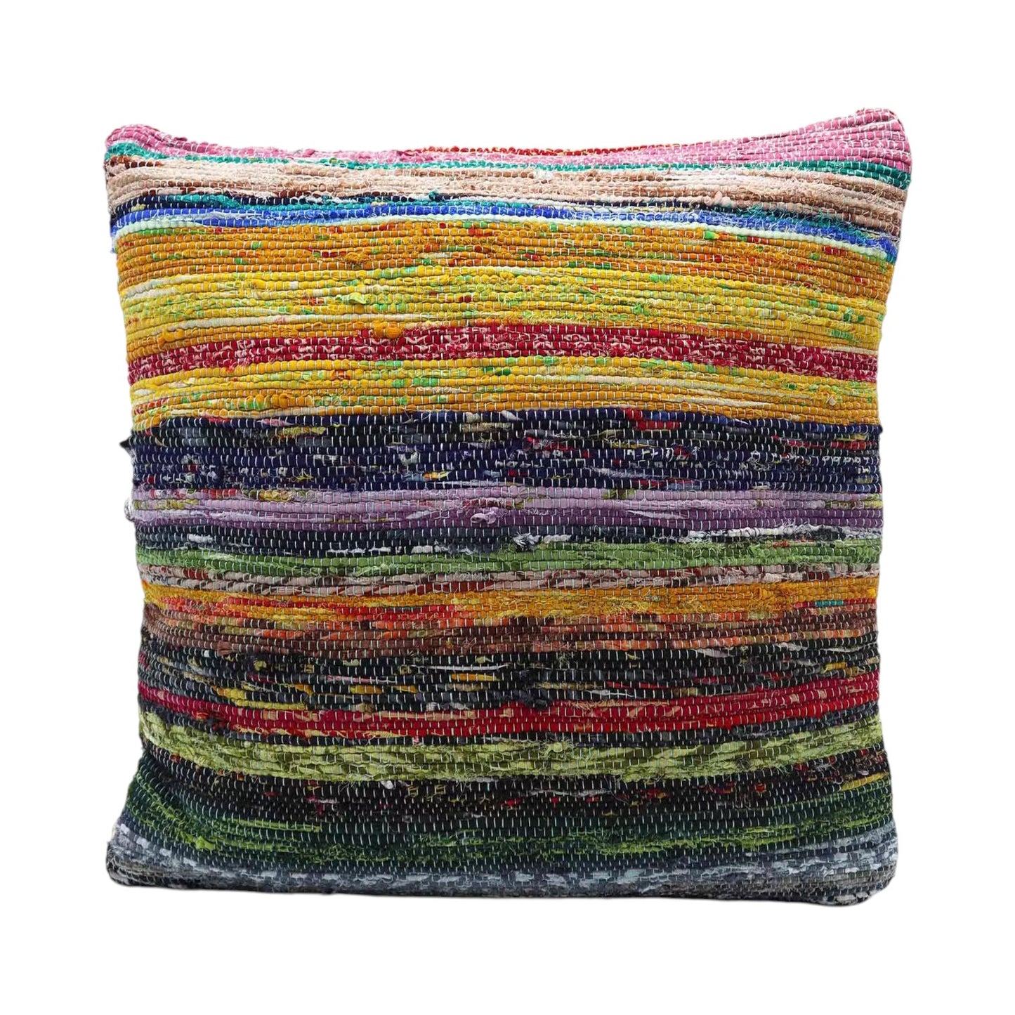 Rag Rug Cushion Covers - Sunrise Oranges