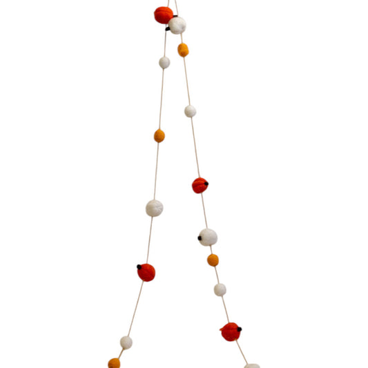 Wool Pumpkin Garland