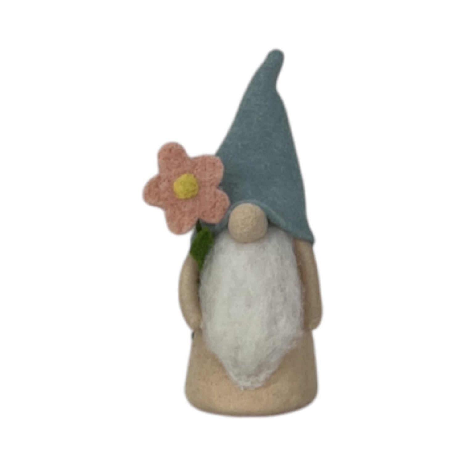 Gonk Holding A Flower With Blue Hat 12X9X20cm
